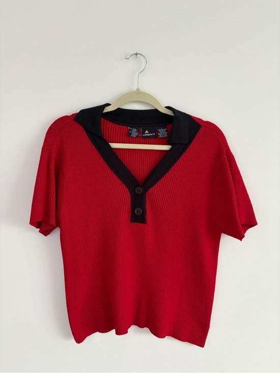 Lizsport Tops - Vintage Lizsport Liz Claiborne Knit Short Sleeve Sweater Size Large